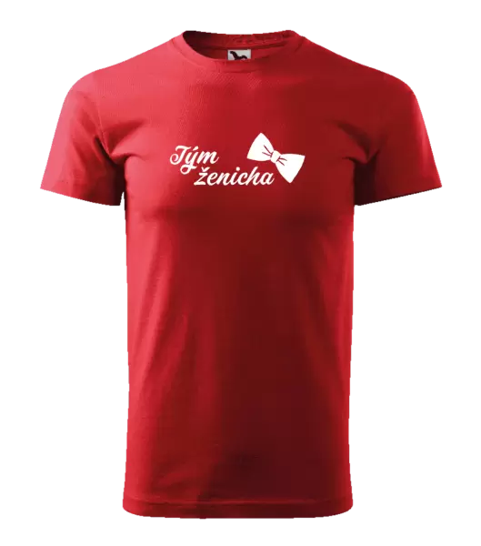 Pánské tričko Tým ženicha s motýlkem