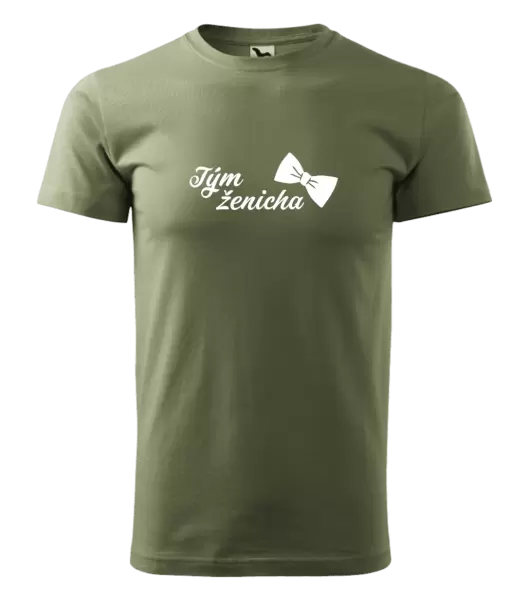 Pánské tričko Tým ženicha s motýlkem