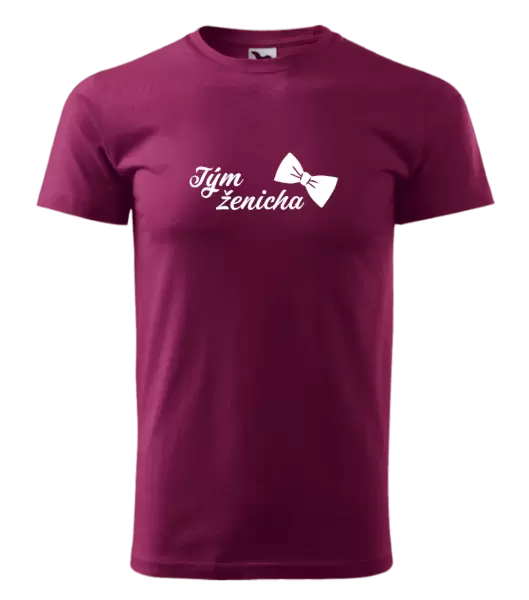 Pánské tričko Tým ženicha s motýlkem