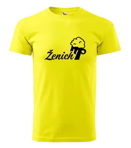 Pánské tričko Ženich s pivem