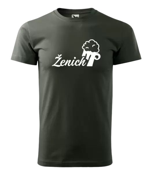 Pánské tričko Ženich s pivem