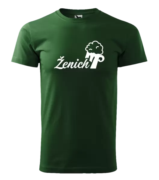Pánské tričko Ženich s pivem