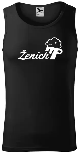 Pánské tílko Ženich s pivem