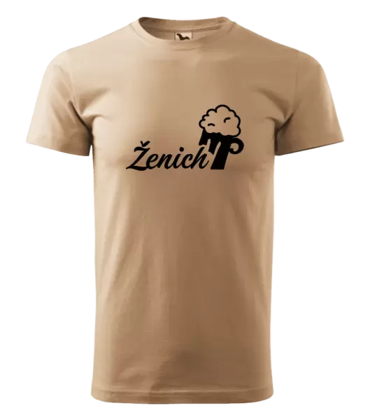 Pánské tričko Ženich s pivem
