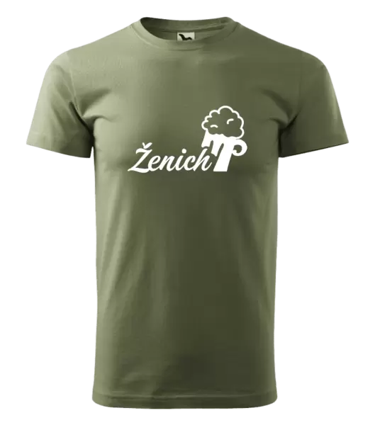 Pánské tričko Ženich s pivem