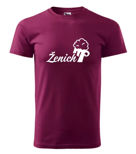 Pánské tričko Ženich s pivem