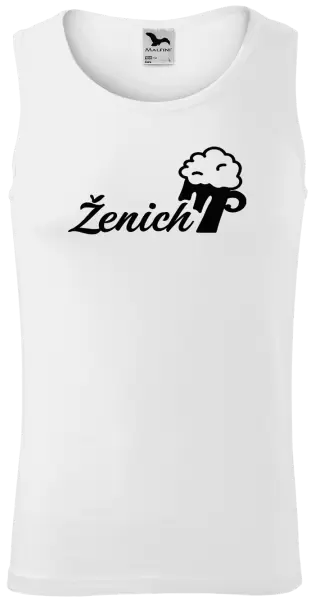 Pánské tílko Ženich s pivem