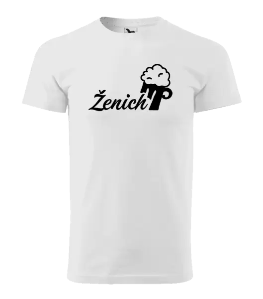 Pánské tričko Ženich s pivem