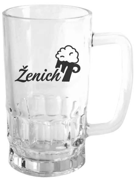 Půllitr Ženich s pivem