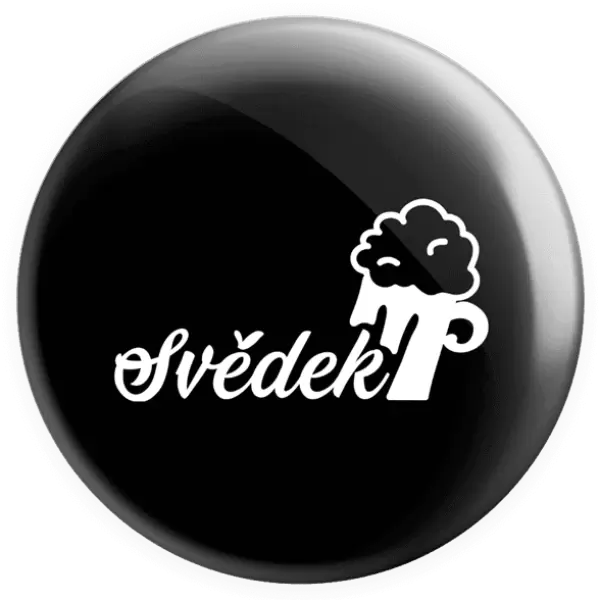 Placka Svědek s pivem