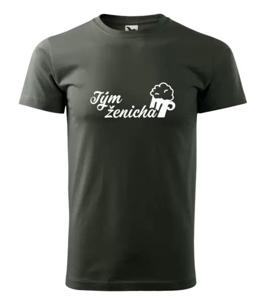 Pánské tričko Tým ženicha s pivem