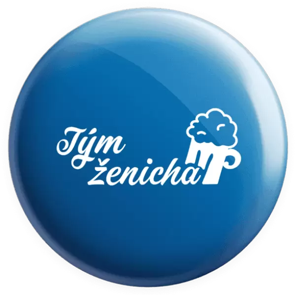 Placka Tým ženicha s pivem