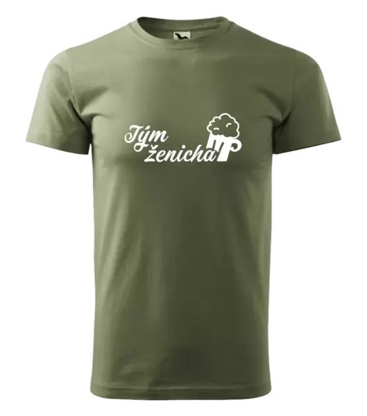 Pánské tričko Tým ženicha s pivem