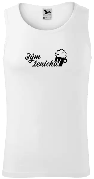 Pánské tílko Tým ženicha s pivem