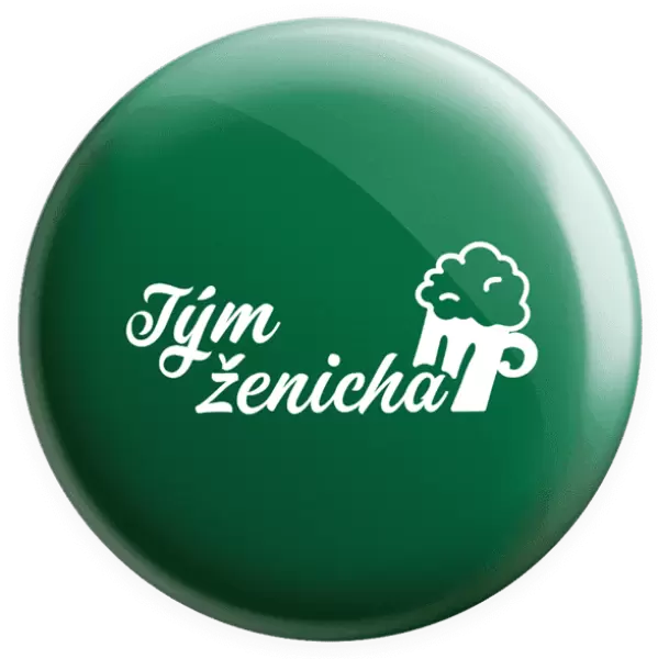 Placka Tým ženicha s pivem