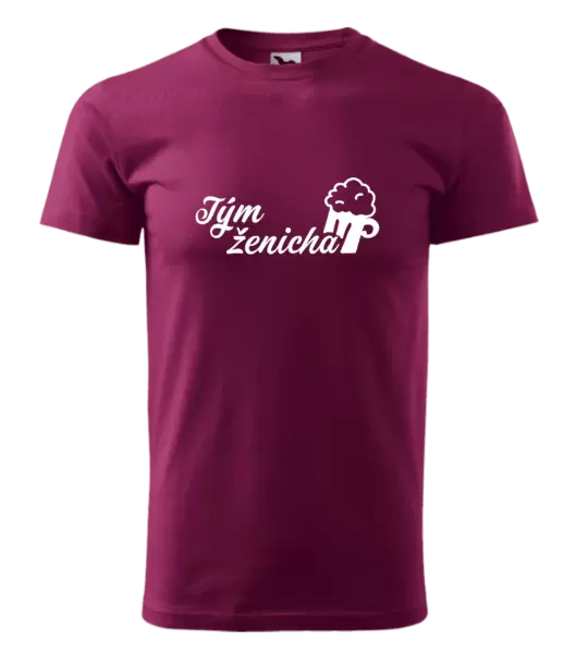 Pánské tričko Tým ženicha s pivem