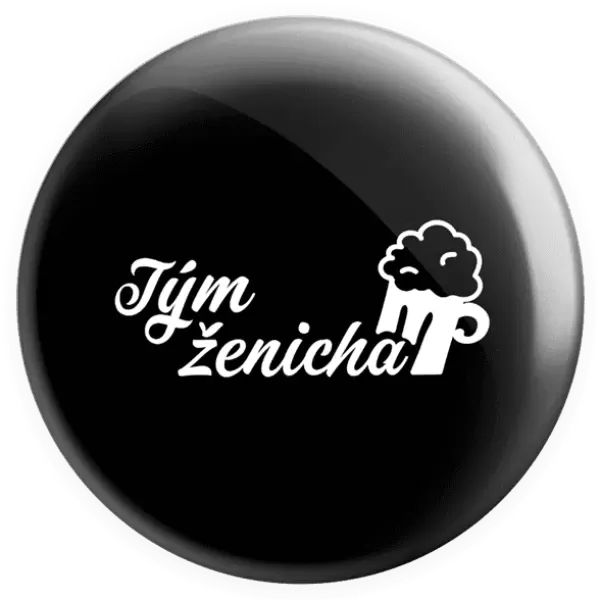 Placka Tým ženicha s pivem