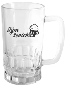 Půllitr Tým ženicha s pivem