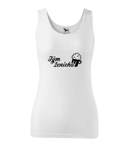 Dámské tílko Tým ženicha s pivem