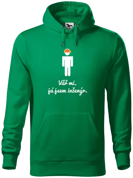Pánská mikina Věř mi, já jsem inženýr