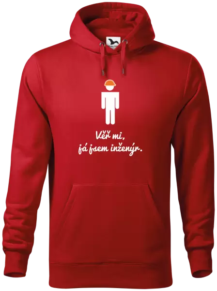 Pánská mikina Věř mi, já jsem inženýr