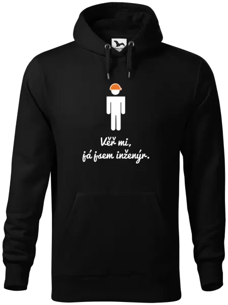 Pánská mikina Věř mi, já jsem inženýr