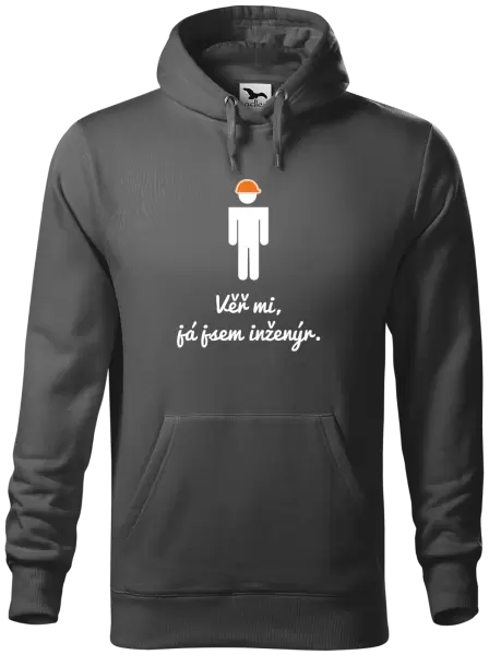 Pánská mikina Věř mi, já jsem inženýr