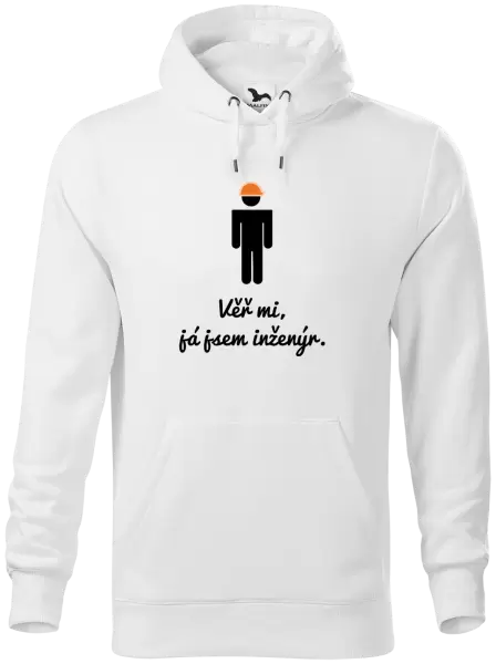 Pánská mikina Věř mi, já jsem inženýr