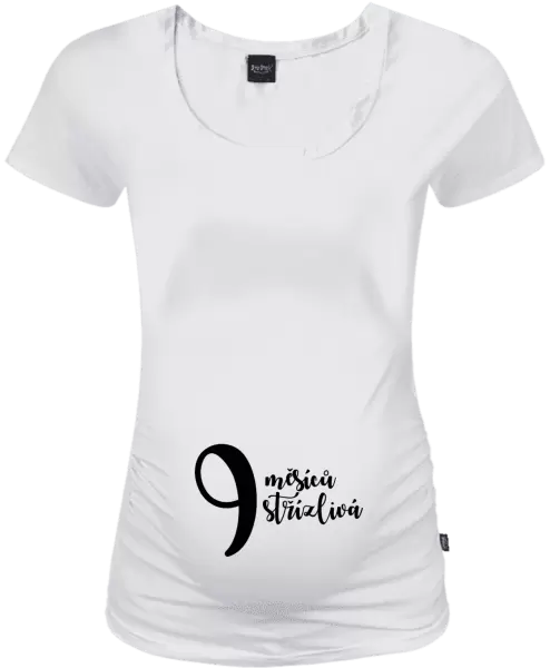 Těhotenské tričko 9 měsíců střízlivá
