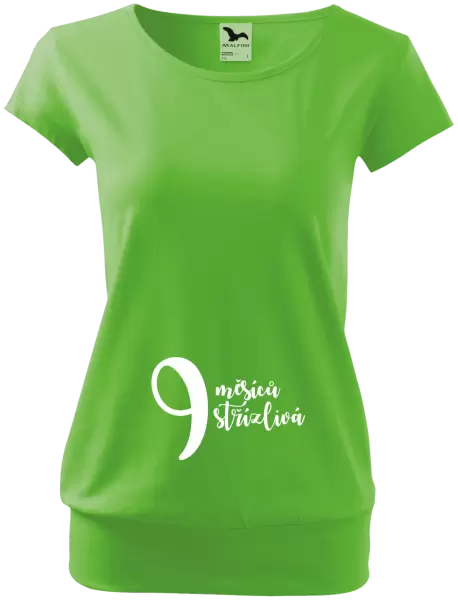 Těhotenské tričko 9 měsíců střízlivá