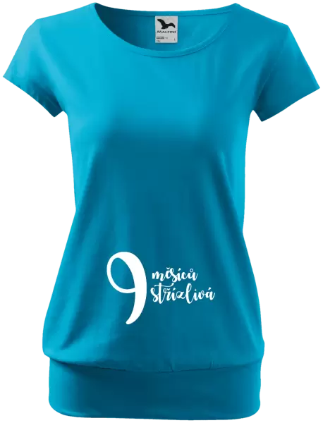 Těhotenské tričko 9 měsíců střízlivá