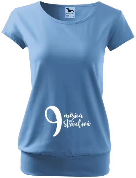 Těhotenské tričko 9 měsíců střízlivá
