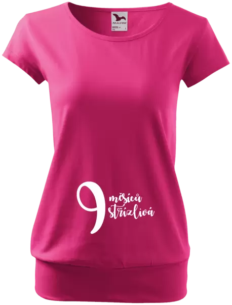 Těhotenské tričko 9 měsíců střízlivá