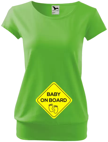 Těhotenské tričko Baby on board - značka