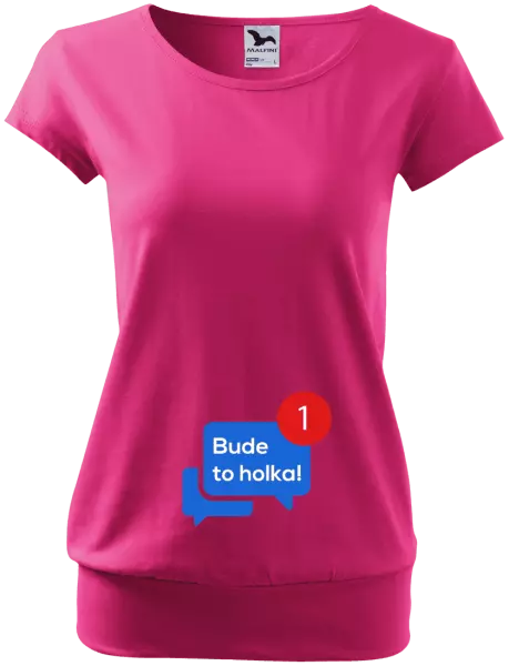 Těhotenské tričko Bude to holka!