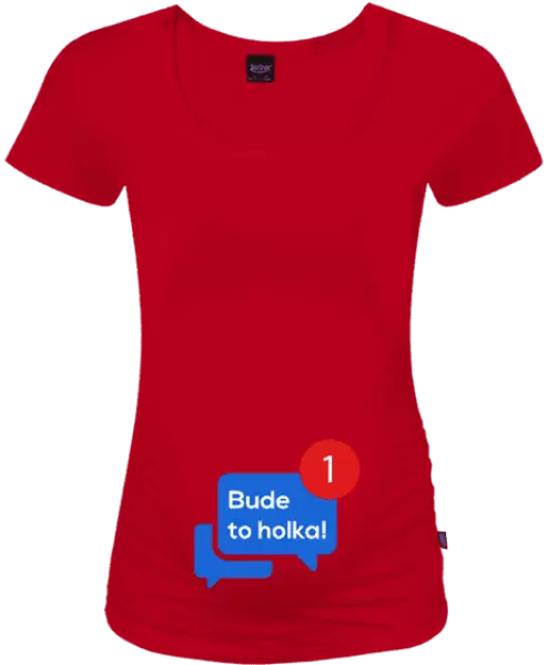 Těhotenské tričko Bude to holka!