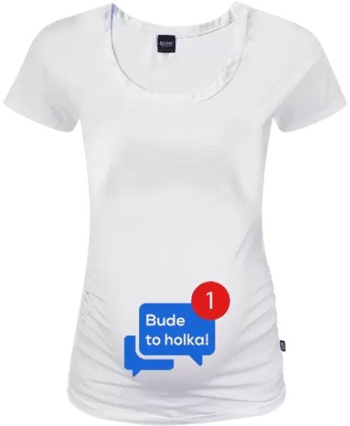Těhotenské tričko Bude to holka!