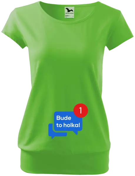 Těhotenské tričko Bude to holka!