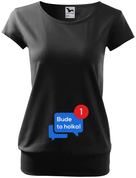 Těhotenské tričko Bude to holka!