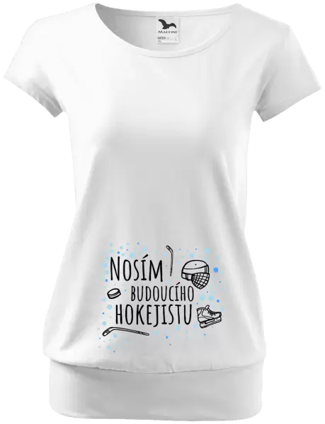 Těhotenské tričko Nosím budoucího hokejistu