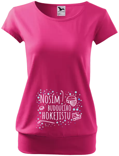 Těhotenské tričko Nosím budoucího hokejistu