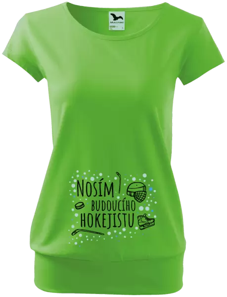 Těhotenské tričko Nosím budoucího hokejistu