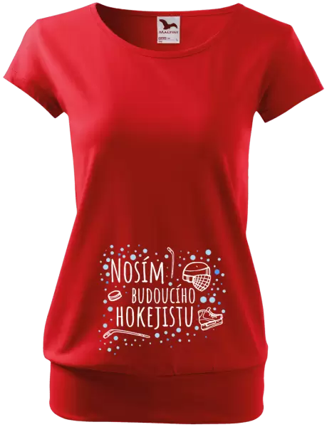 Těhotenské tričko Nosím budoucího hokejistu
