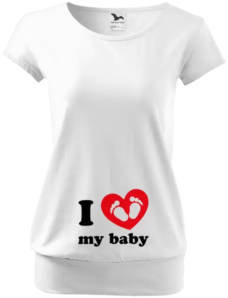 Tehotenské tričko I love my baby