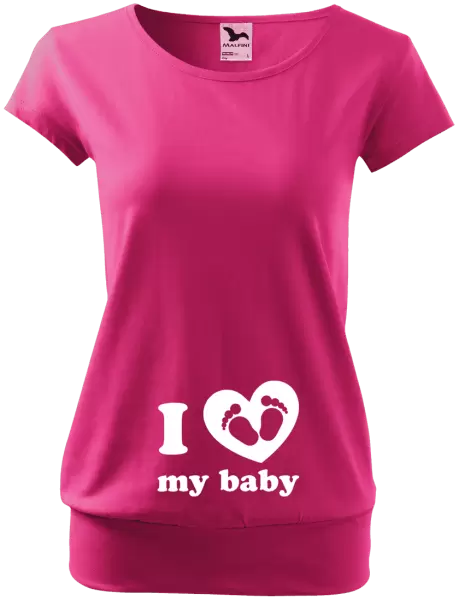 Těhotenské tričko I love my baby
