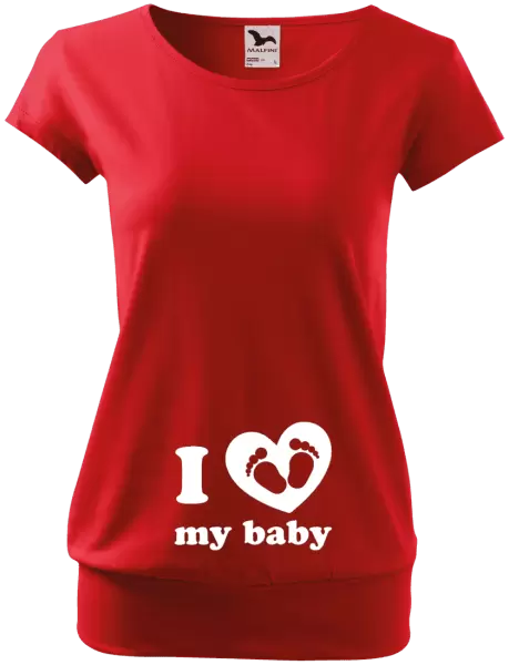 Těhotenské tričko I love my baby