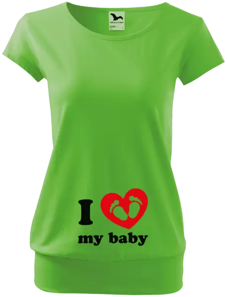 Těhotenské tričko I love my baby
