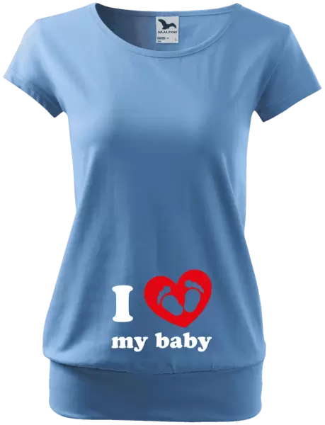 Těhotenské tričko I love my baby