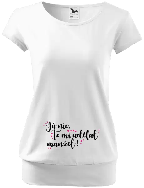 Těhotenské tričko Já nic, to mi udělal manžel!