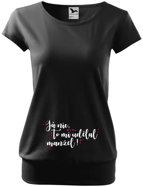 Těhotenské tričko Já nic, to mi udělal manžel!